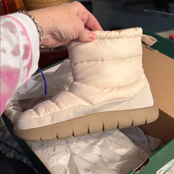 Lacoste Women's Beige Winter Boots - Picture 4 of 5
